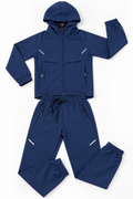 Ensemble garçon 2 pièces - Veste à capuche § pantalon- Bleu marine